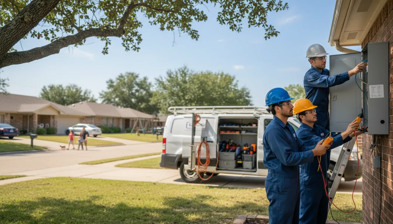 Certified electrician providing emergency electrical services in Cedar Hill, TN